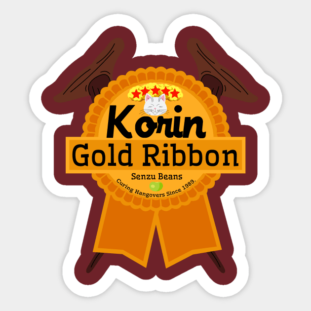 Korin Gold Ribbon Sticker by PlanetNamek